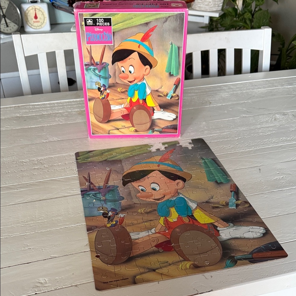 Vintage Disney 1970s Pinocchio Puzzle for Kids - 100 Pieces